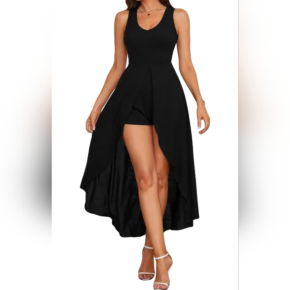 Maxi DRESS ROMPER Nwt L
